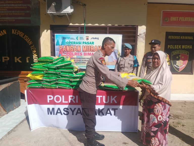 kapolres woha bima bagi bagi sembako