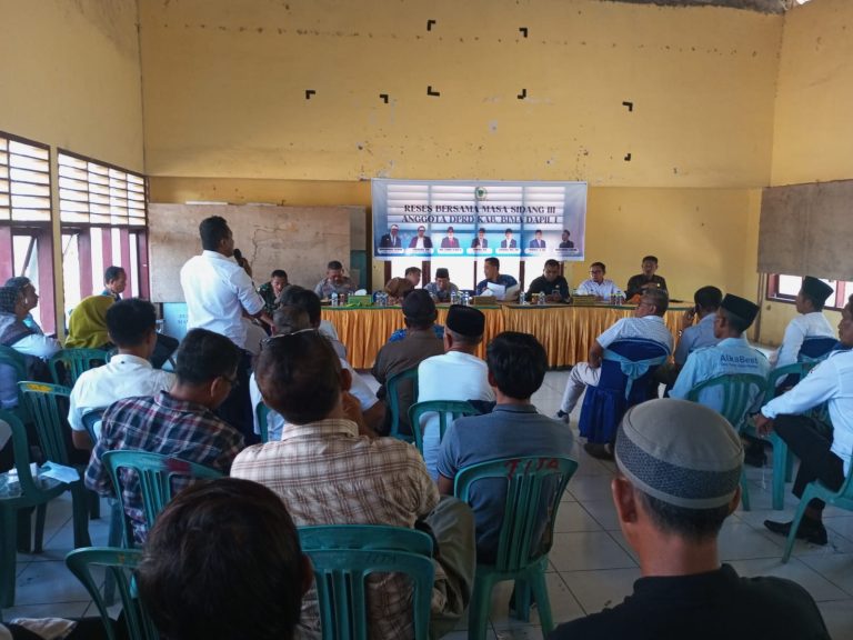 sekdes sampikan aspirasi masyarakat ke dprd